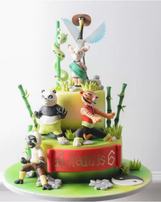 3D kunfu panda cake 19