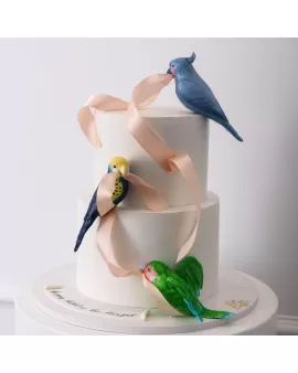 3D  birds Cake 34
