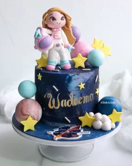 3D girl outer space 33