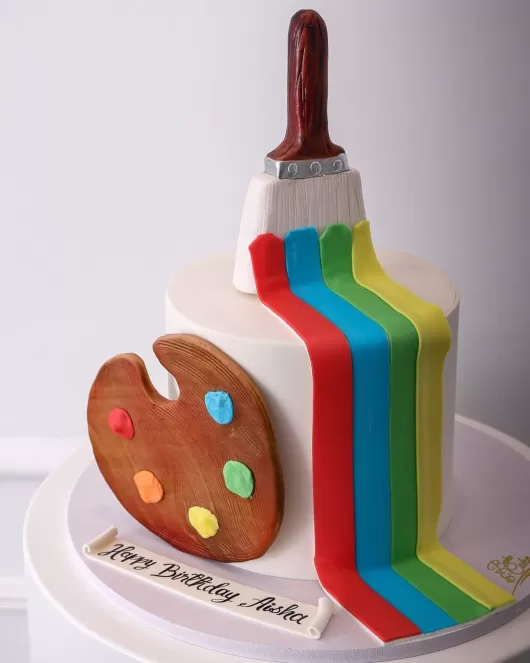 3D  Paint Brush  Cake 38