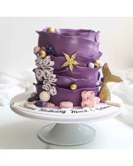 Purple Mermaid cake