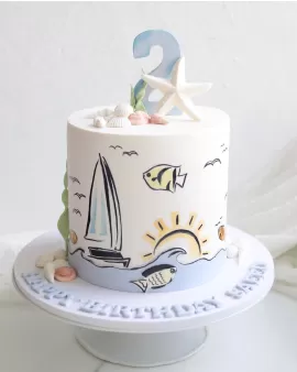 Sailboat cake