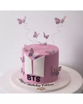 BTS Pink Cake