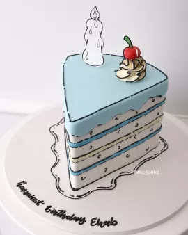 Slice Comic Cake