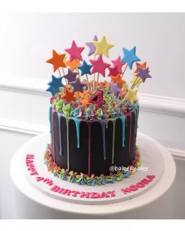 Splatter Neon Cake 