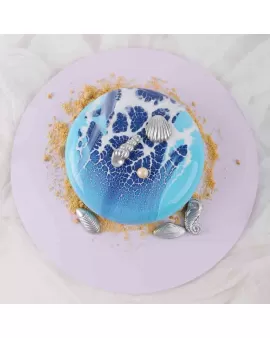Ocean Theme Mousse Cake