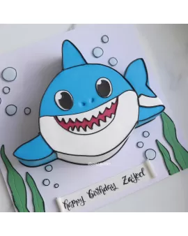Shark kids cake