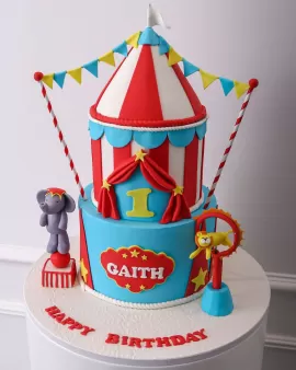 Circus kids cake