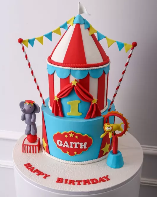 Circus kids cake