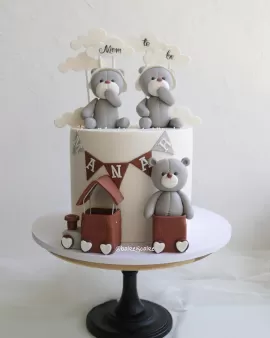 Teddy bear  kids cake 02