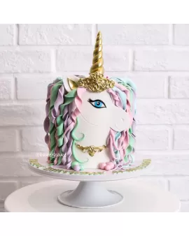 unicorn girl kids cake 01