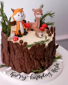  Woodland kids cake
