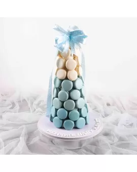 Macarons Tower Baby Boy